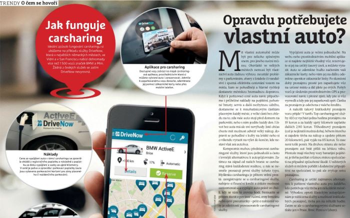 Carsharing AJO.cz v časopise CHIP